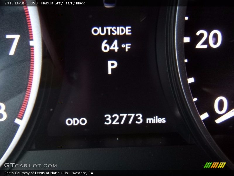 Nebula Gray Pearl / Black 2013 Lexus ES 350