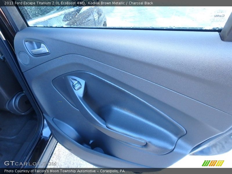 Kodiak Brown Metallic / Charcoal Black 2013 Ford Escape Titanium 2.0L EcoBoost 4WD