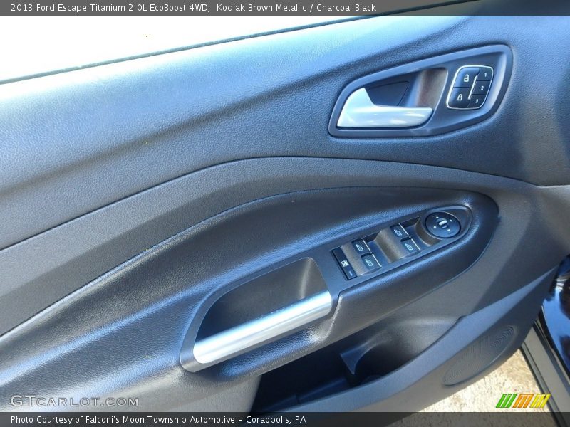 Kodiak Brown Metallic / Charcoal Black 2013 Ford Escape Titanium 2.0L EcoBoost 4WD