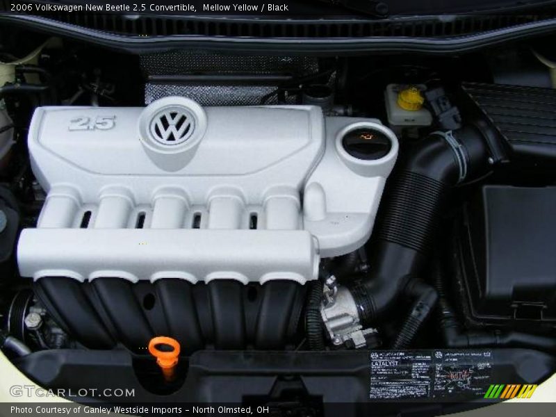 Mellow Yellow / Black 2006 Volkswagen New Beetle 2.5 Convertible