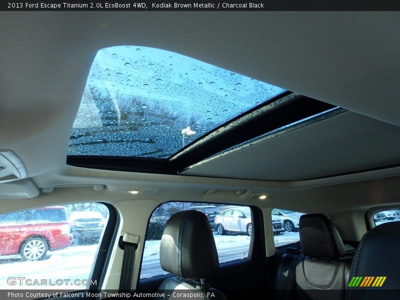 Kodiak Brown Metallic / Charcoal Black 2013 Ford Escape Titanium 2.0L EcoBoost 4WD