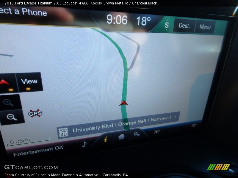 Kodiak Brown Metallic / Charcoal Black 2013 Ford Escape Titanium 2.0L EcoBoost 4WD