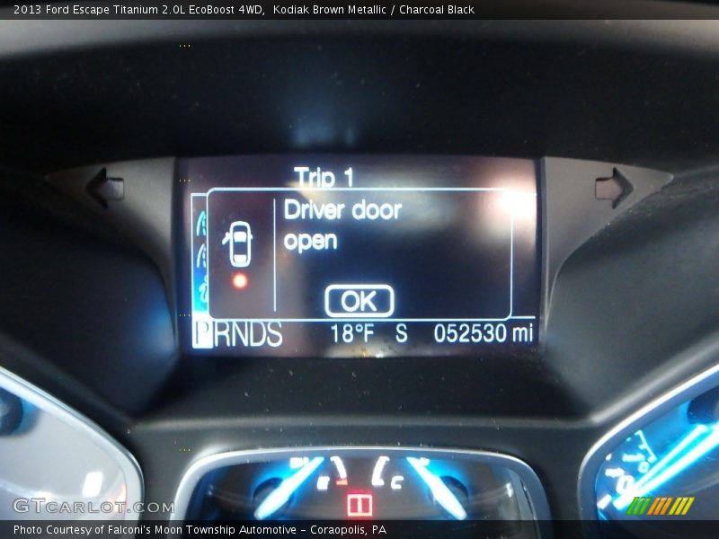 Kodiak Brown Metallic / Charcoal Black 2013 Ford Escape Titanium 2.0L EcoBoost 4WD