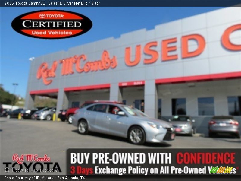 Celestial Silver Metallic / Black 2015 Toyota Camry SE