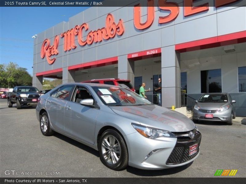 Celestial Silver Metallic / Black 2015 Toyota Camry SE