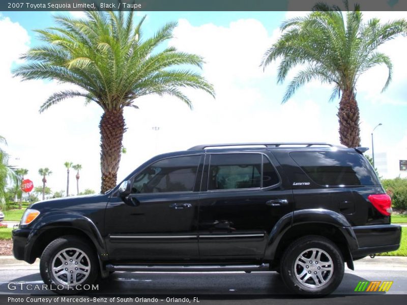 Black / Taupe 2007 Toyota Sequoia Limited