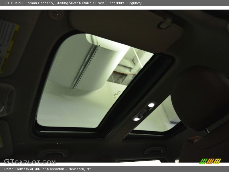 Melting Silver Metallic / Cross Punch/Pure Burgundy 2016 Mini Clubman Cooper S