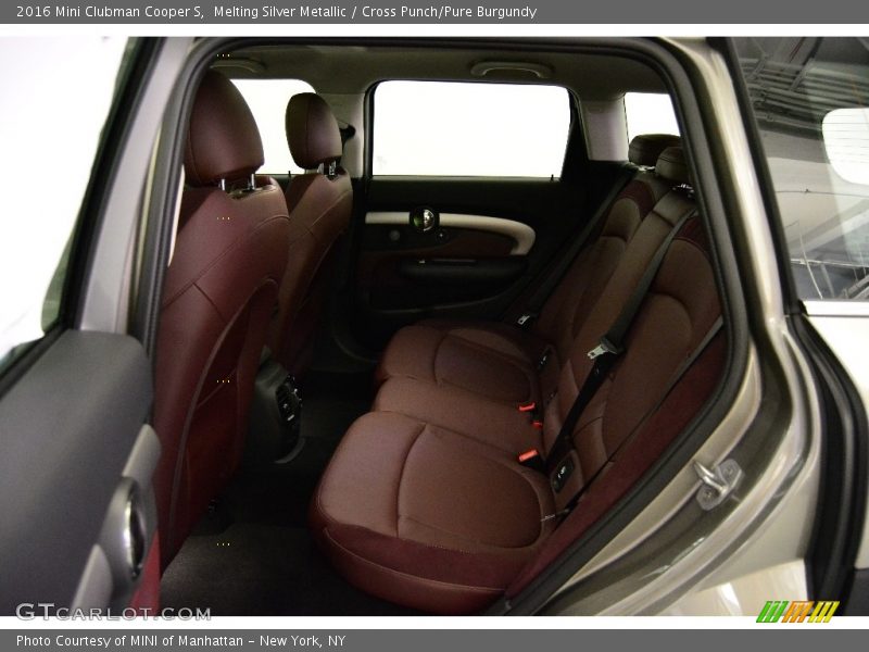 Melting Silver Metallic / Cross Punch/Pure Burgundy 2016 Mini Clubman Cooper S