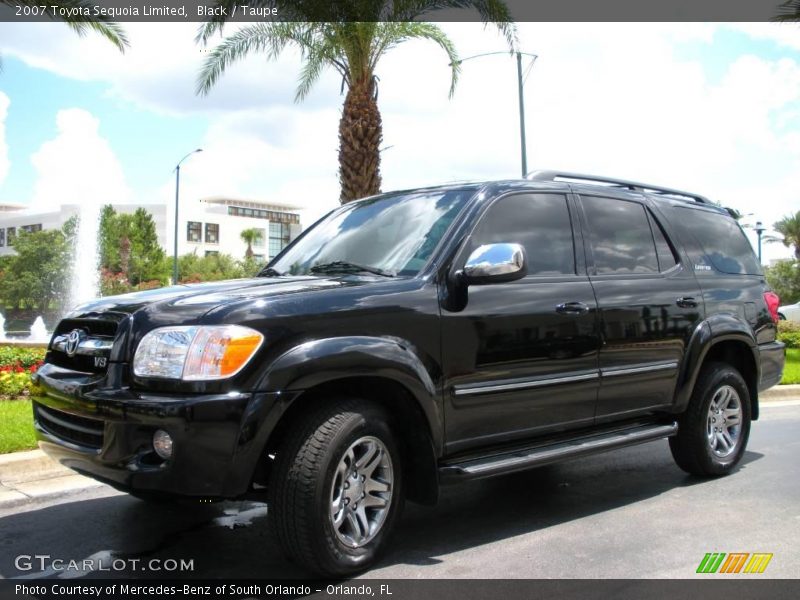 Black / Taupe 2007 Toyota Sequoia Limited