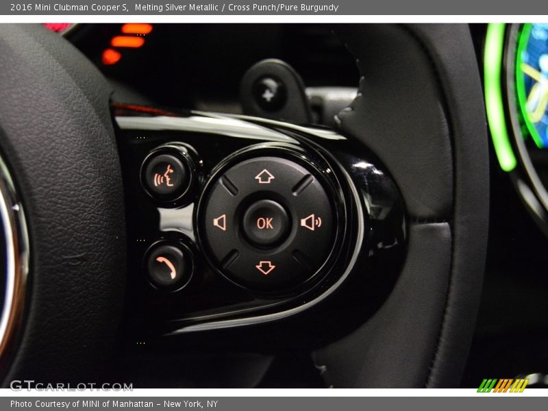 Melting Silver Metallic / Cross Punch/Pure Burgundy 2016 Mini Clubman Cooper S