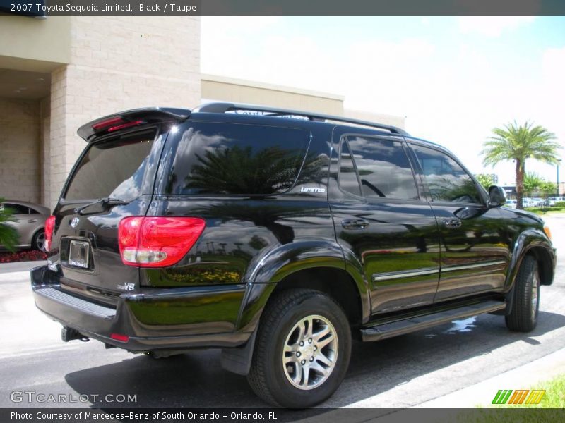 Black / Taupe 2007 Toyota Sequoia Limited