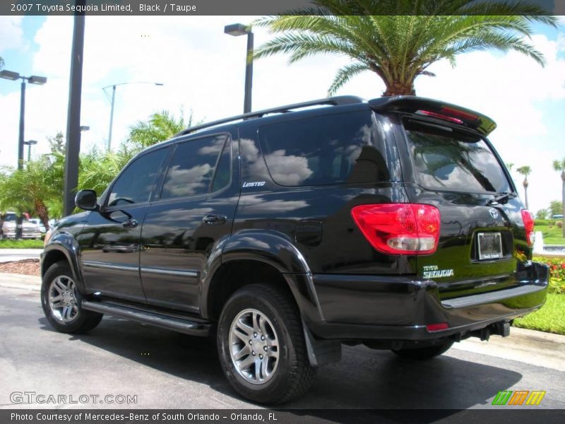 Black / Taupe 2007 Toyota Sequoia Limited