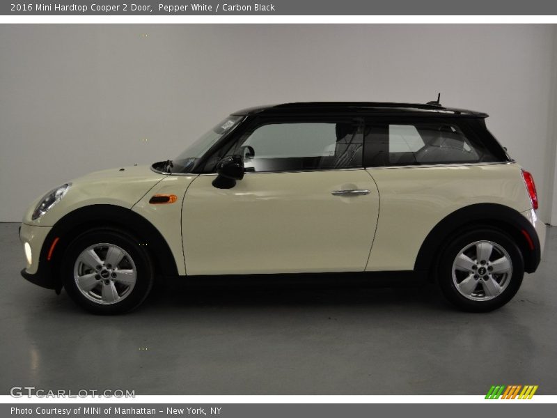 Pepper White / Carbon Black 2016 Mini Hardtop Cooper 2 Door
