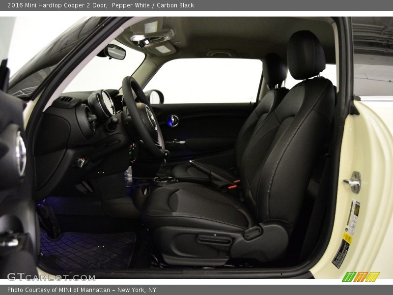 Pepper White / Carbon Black 2016 Mini Hardtop Cooper 2 Door