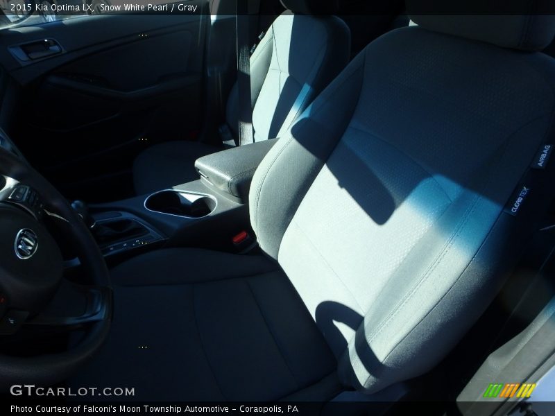 Snow White Pearl / Gray 2015 Kia Optima LX