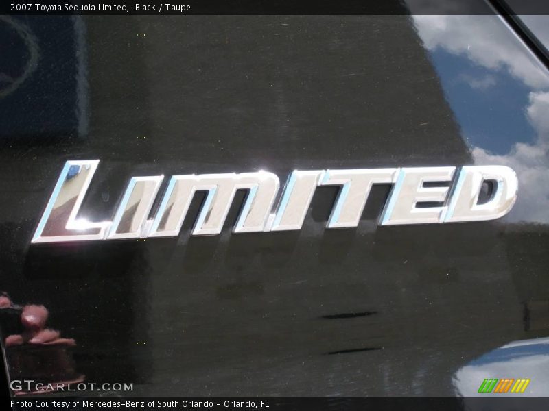 Black / Taupe 2007 Toyota Sequoia Limited