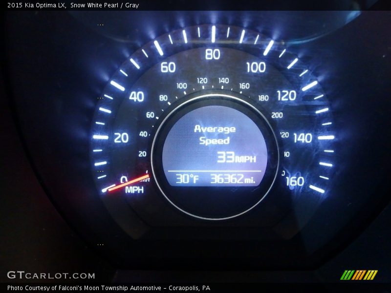 Snow White Pearl / Gray 2015 Kia Optima LX