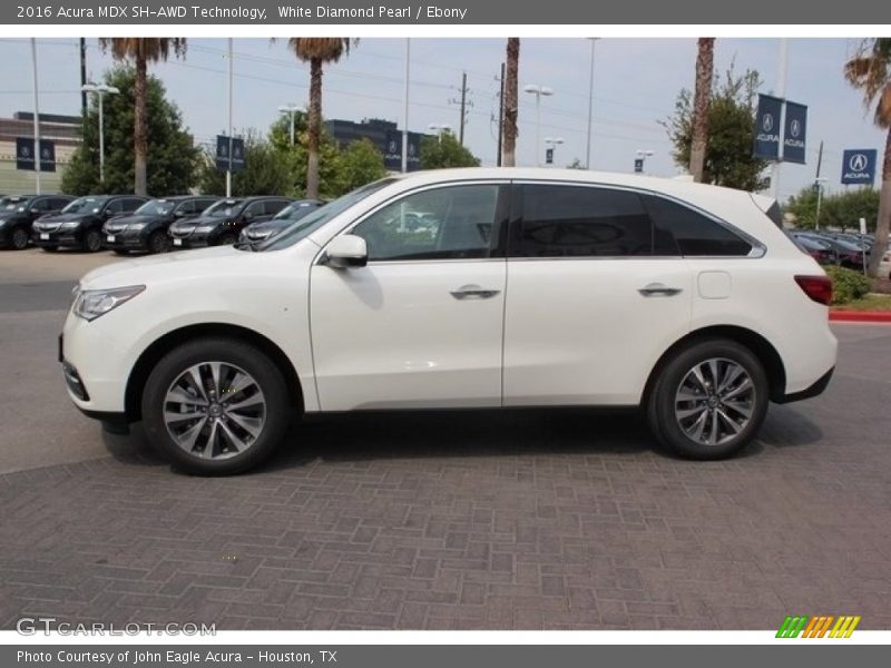 White Diamond Pearl / Ebony 2016 Acura MDX SH-AWD Technology