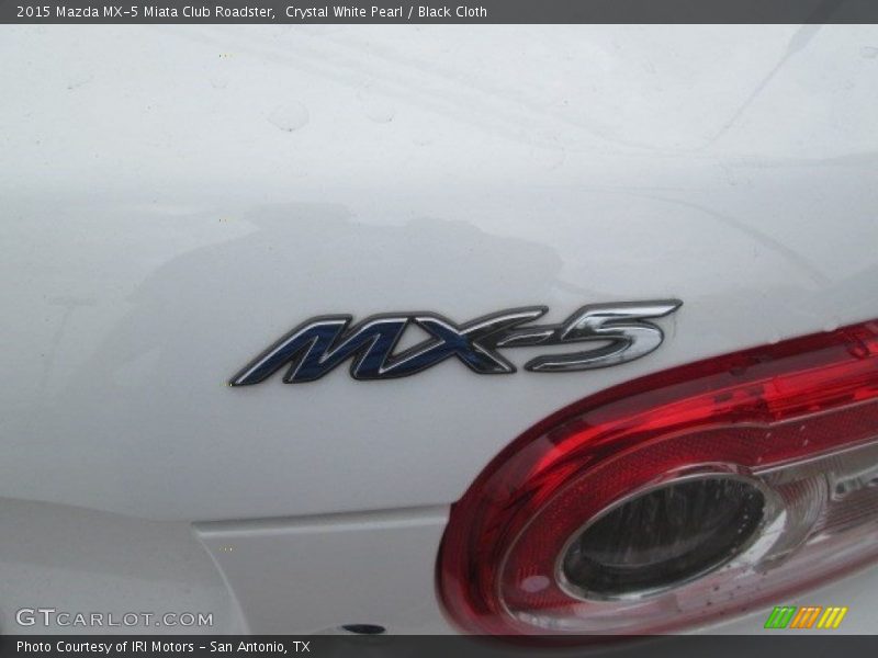 Crystal White Pearl / Black Cloth 2015 Mazda MX-5 Miata Club Roadster