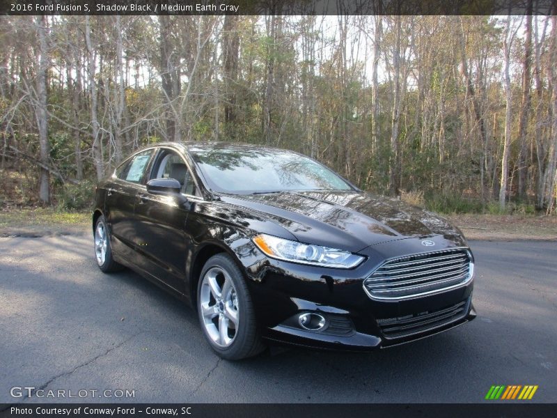 Shadow Black / Medium Earth Gray 2016 Ford Fusion S