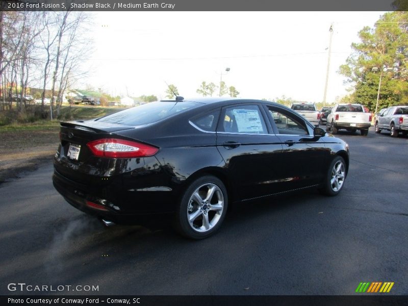 Shadow Black / Medium Earth Gray 2016 Ford Fusion S