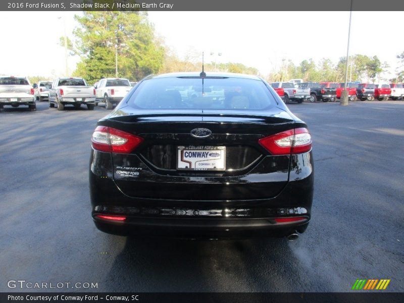 Shadow Black / Medium Earth Gray 2016 Ford Fusion S