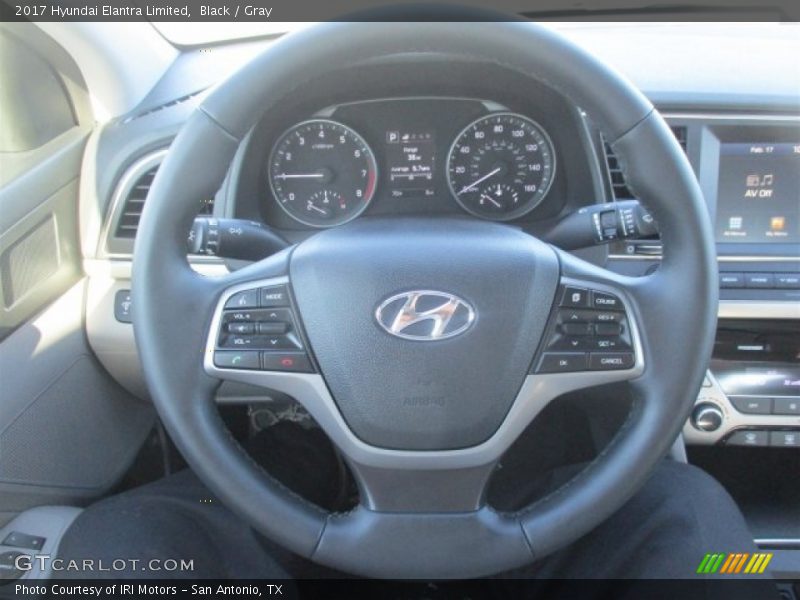 Black / Gray 2017 Hyundai Elantra Limited