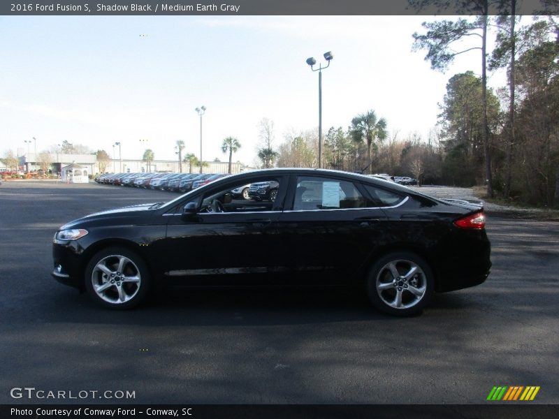 Shadow Black / Medium Earth Gray 2016 Ford Fusion S