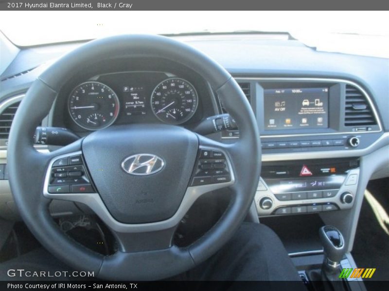 Black / Gray 2017 Hyundai Elantra Limited