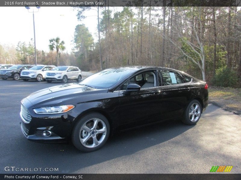 Shadow Black / Medium Earth Gray 2016 Ford Fusion S