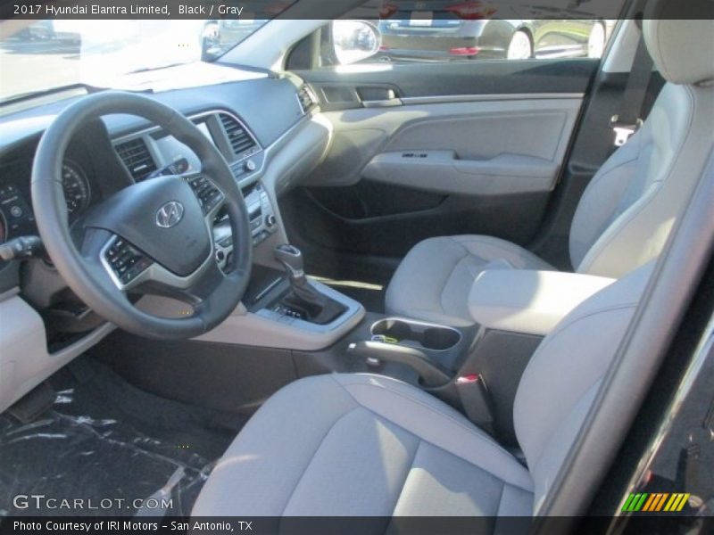 Black / Gray 2017 Hyundai Elantra Limited