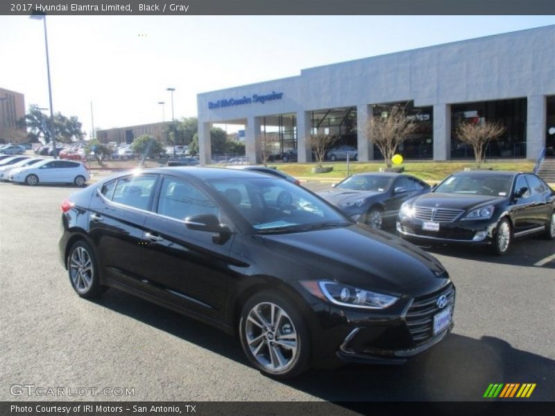 Black / Gray 2017 Hyundai Elantra Limited