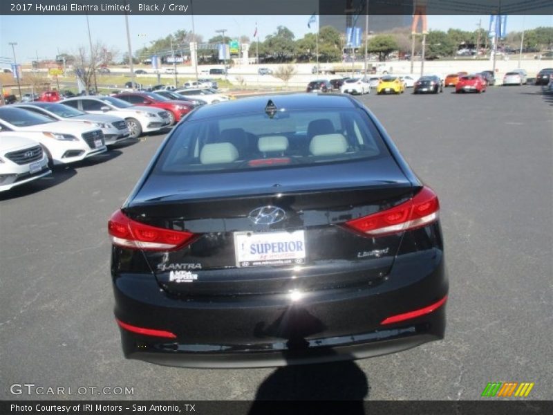 Black / Gray 2017 Hyundai Elantra Limited