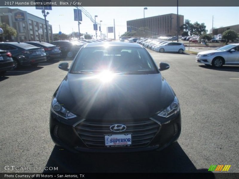 Black / Gray 2017 Hyundai Elantra Limited