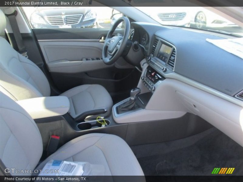 Black / Gray 2017 Hyundai Elantra Limited