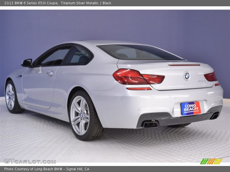 Titanium Silver Metallic / Black 2013 BMW 6 Series 650i Coupe