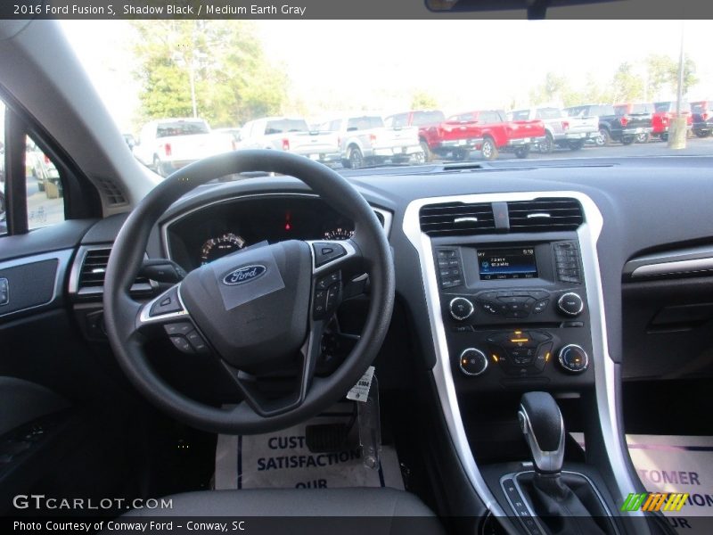 Shadow Black / Medium Earth Gray 2016 Ford Fusion S