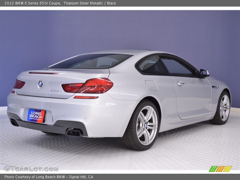 Titanium Silver Metallic / Black 2013 BMW 6 Series 650i Coupe