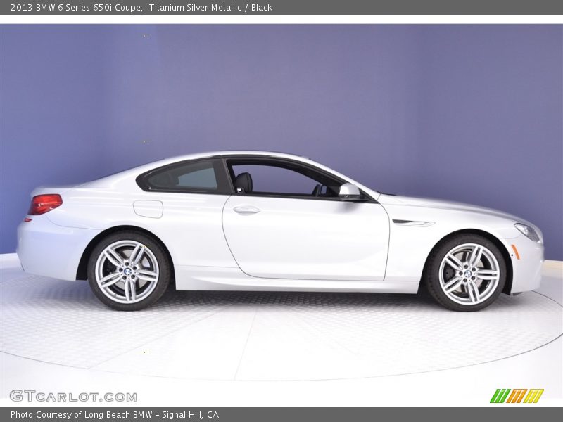 Titanium Silver Metallic / Black 2013 BMW 6 Series 650i Coupe