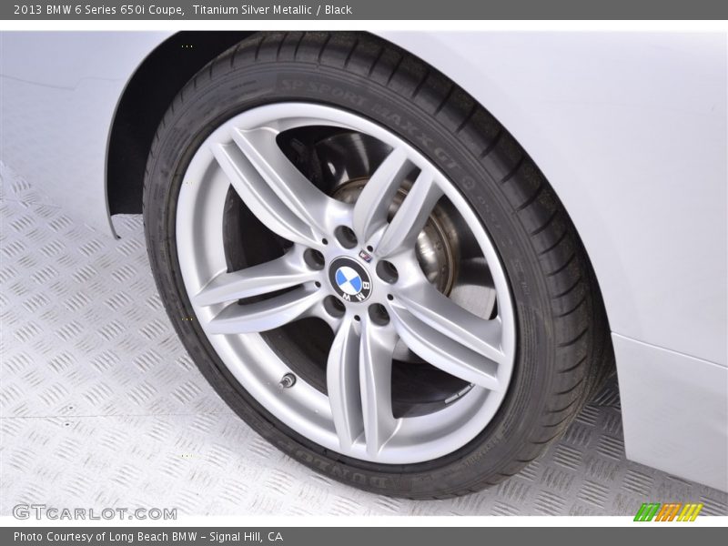 Titanium Silver Metallic / Black 2013 BMW 6 Series 650i Coupe