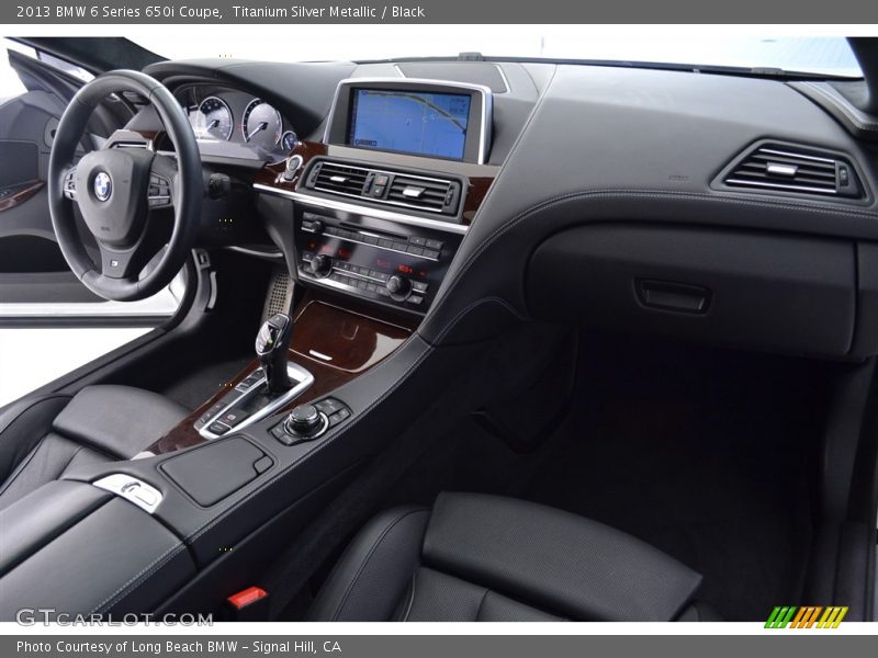 Titanium Silver Metallic / Black 2013 BMW 6 Series 650i Coupe