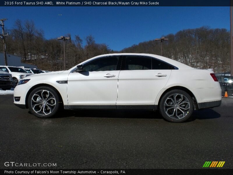  2016 Taurus SHO AWD White Platinum