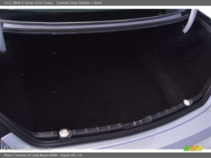 Titanium Silver Metallic / Black 2013 BMW 6 Series 650i Coupe
