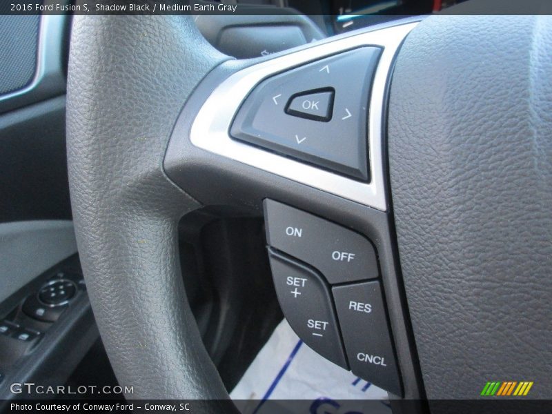 Shadow Black / Medium Earth Gray 2016 Ford Fusion S