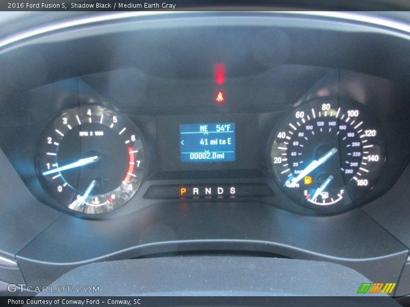 Shadow Black / Medium Earth Gray 2016 Ford Fusion S