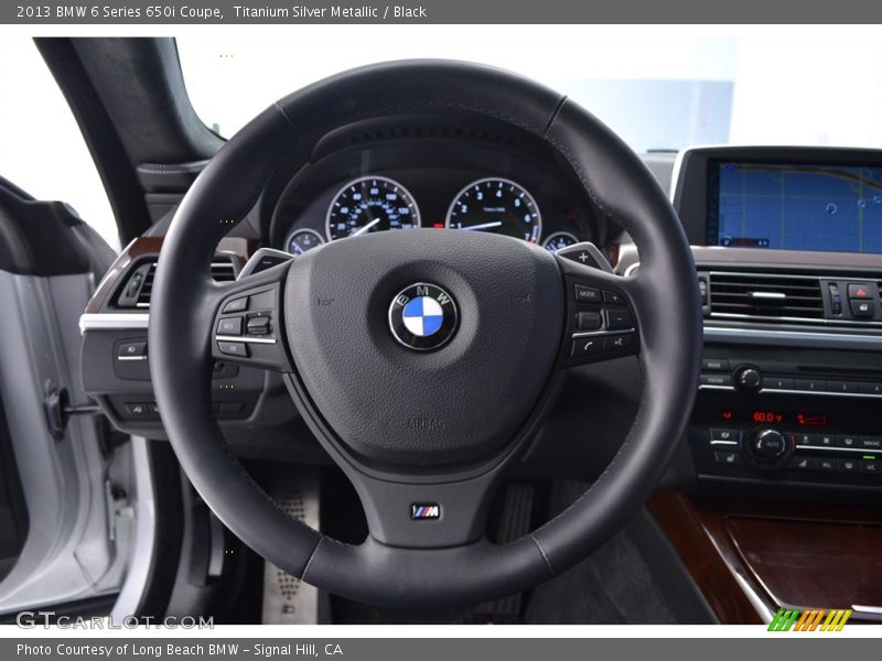 Titanium Silver Metallic / Black 2013 BMW 6 Series 650i Coupe