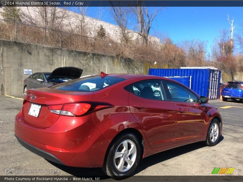 Red / Gray 2014 Hyundai Elantra SE Sedan