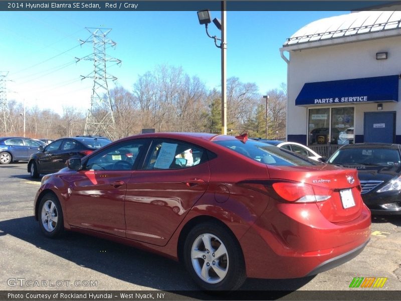 Red / Gray 2014 Hyundai Elantra SE Sedan