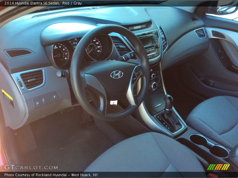 Red / Gray 2014 Hyundai Elantra SE Sedan
