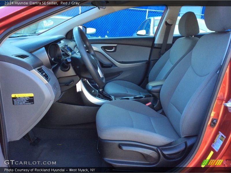 Red / Gray 2014 Hyundai Elantra SE Sedan